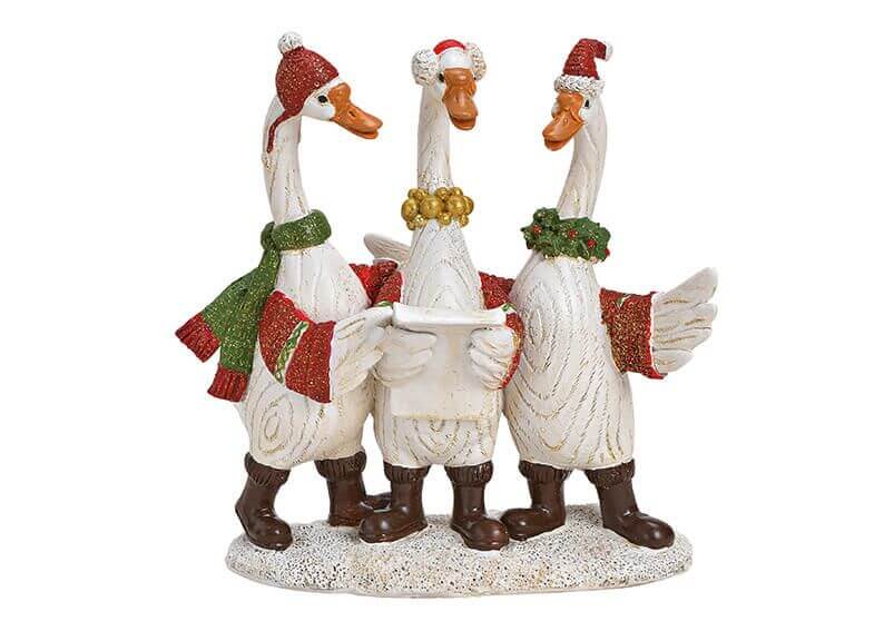 Goose group poly colorful 16x16x9cm