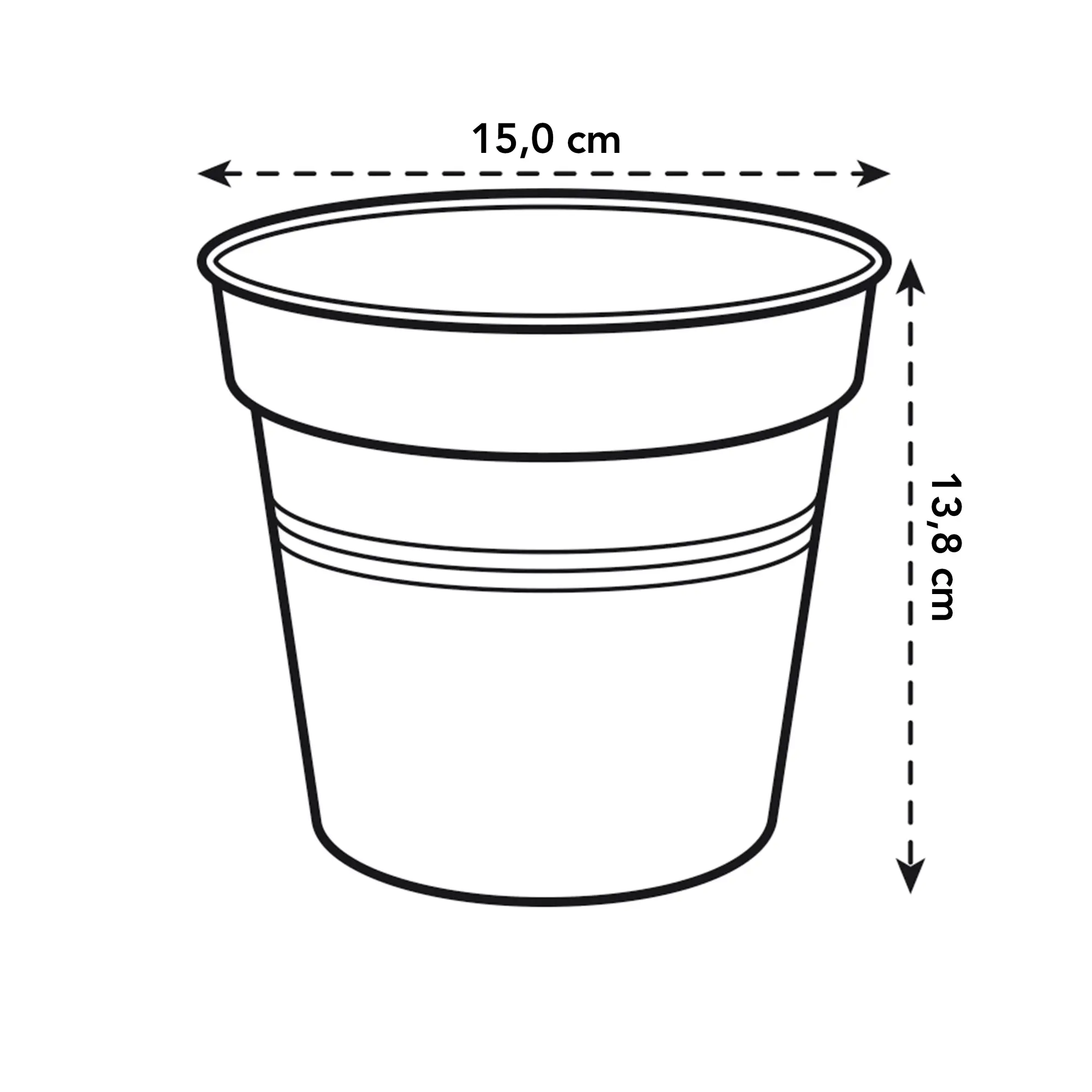 green basics growpot living black Ø15cm - Image 4
