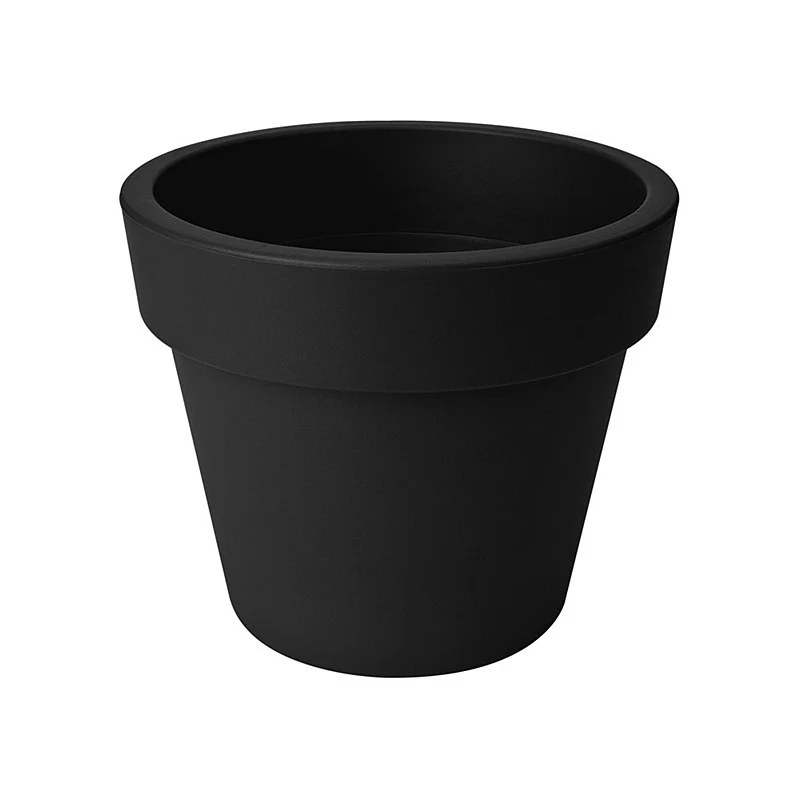green basics top planter 30cm living black