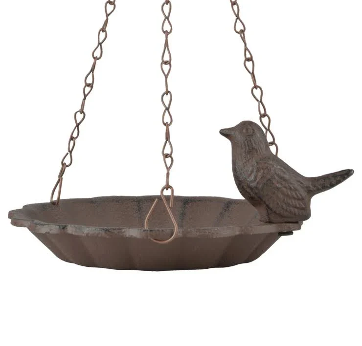 Hanging Birdbath cast iron small