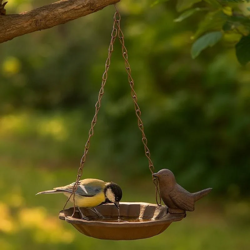 Hanging Birdbath cast iron small - Image 2