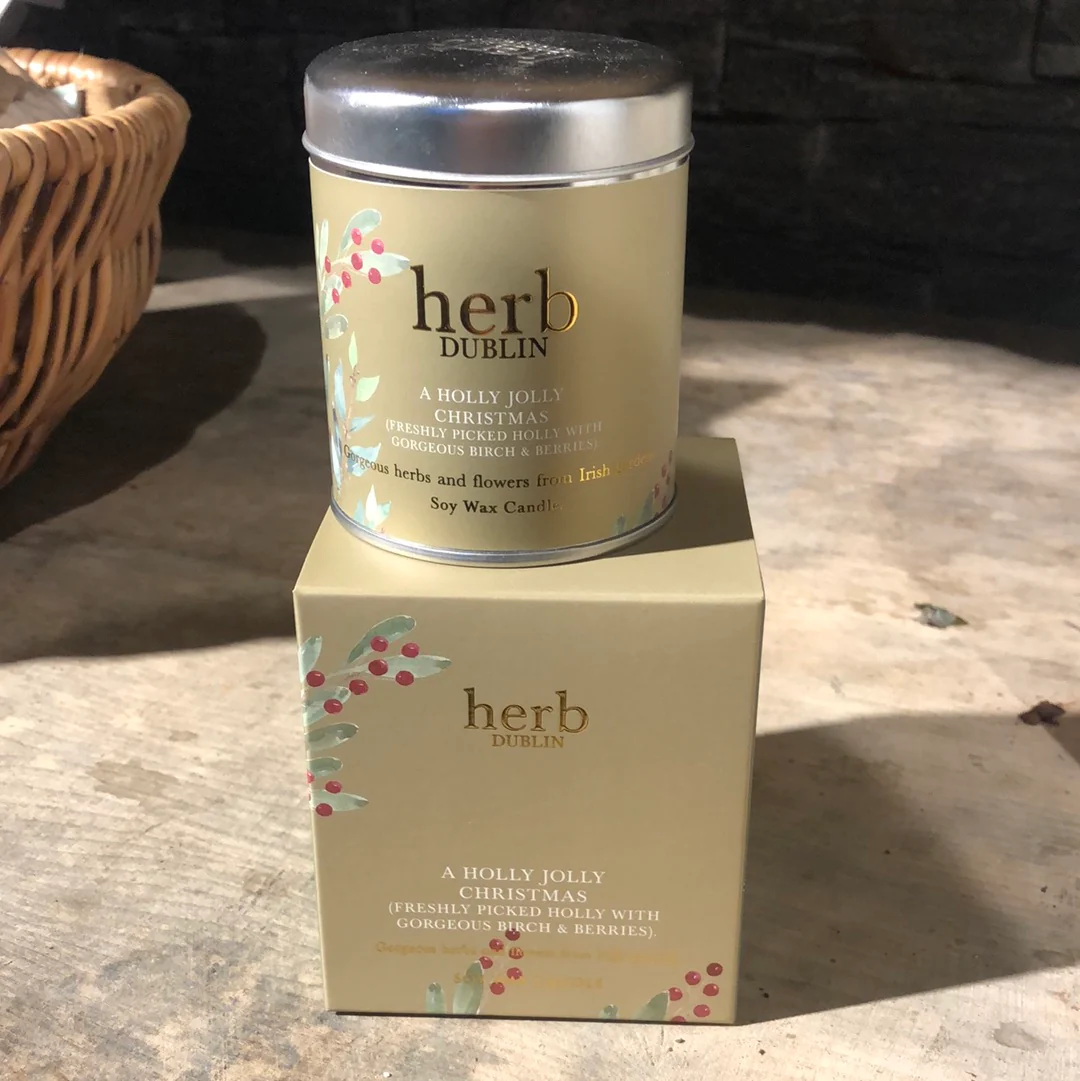 Herb Holly Jolly Christmas Candle - Image 2