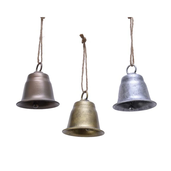 iron bell w hanger 3col ass assorted