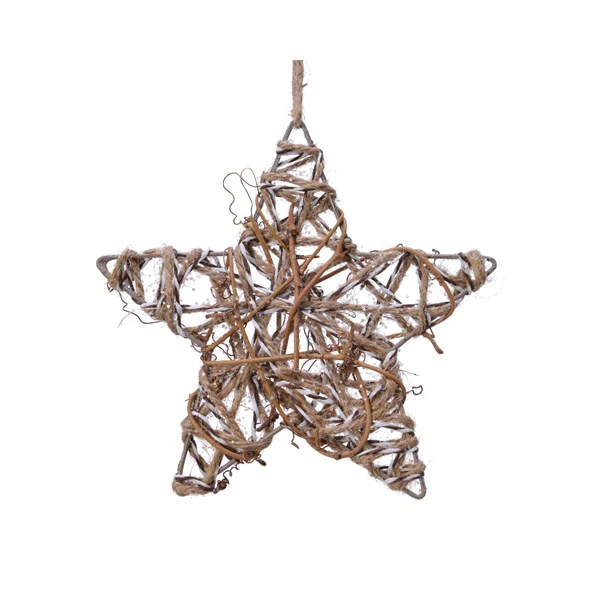 iron star w rope with hanger natural