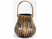 LAMPION RATTAN BLOND D16H16CM - Image 2