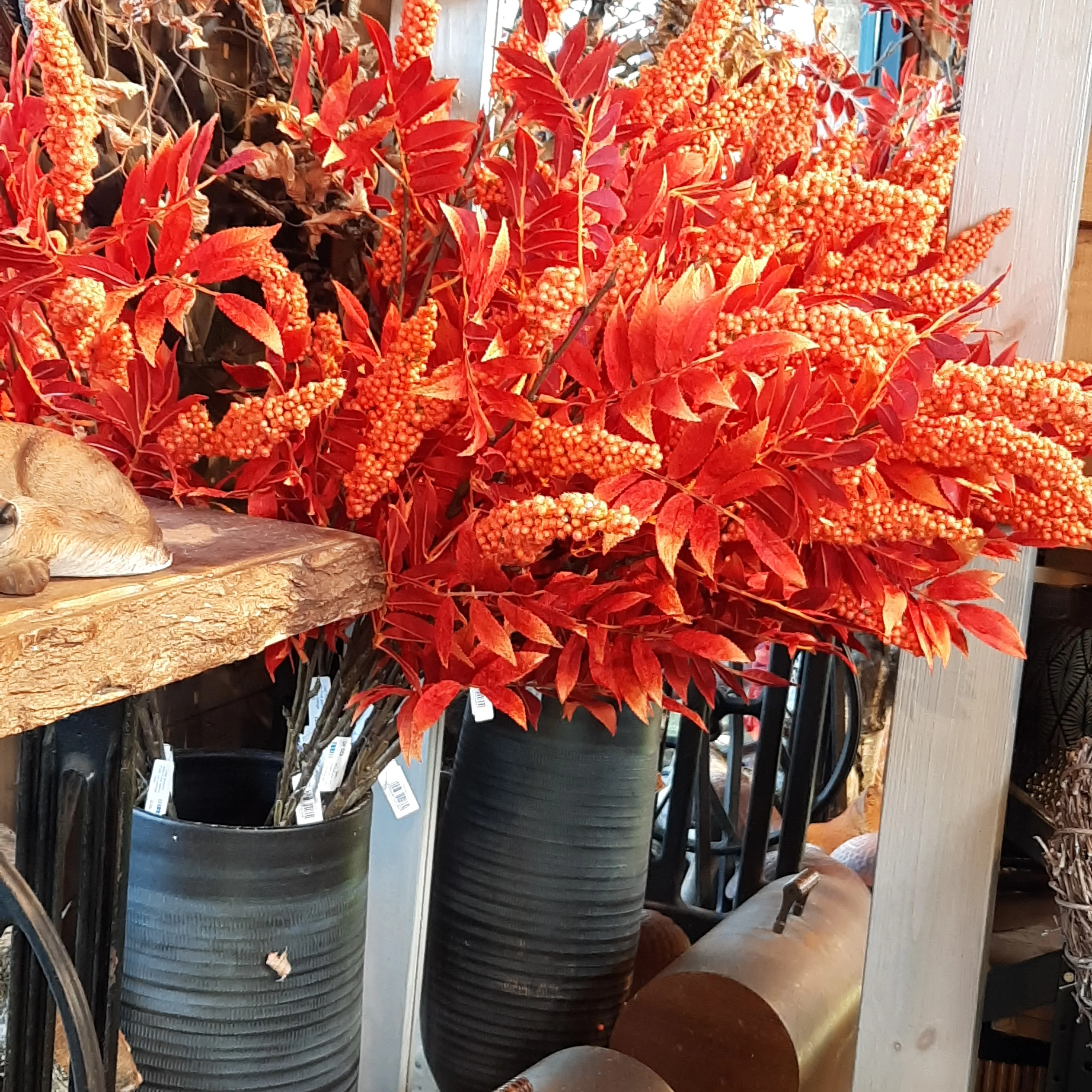 Leaf Branch (110 cm orange-red) - Image 3