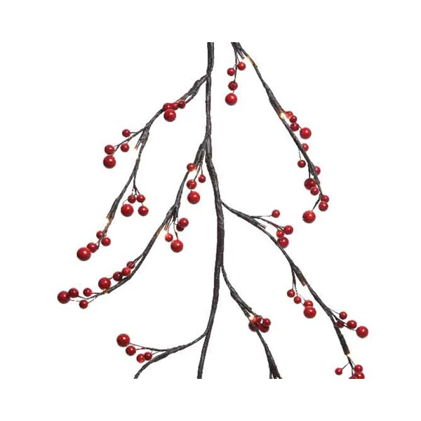 LED berry garland outdoor GB
 150cm brown/warm white