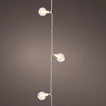 LED cherry lights gb 8 function twinkle effect outdoor transparent/warm white dia2.8cm x L.900cm - Image 2