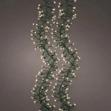 LED cluster lights gb 8 function twinkle effect outdoor green/soft gold L.700cm - Image 4