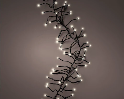 LED cluster lights gb 8 function twinkle effect outdoor green/warm white L.1000cm - Image 2