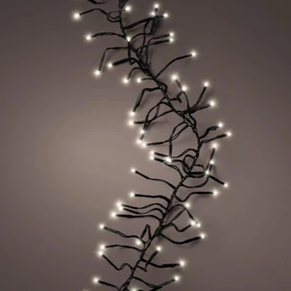 LED cluster lights gb 8 function twinkle effect outdoor green/warm white L.1350cm - Image 2