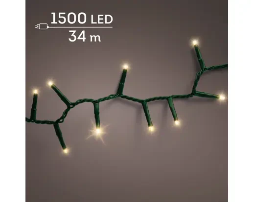 LED compact lights gb 8 function twinkle effect outdoor green/soft gold L.3400cm - Image 4