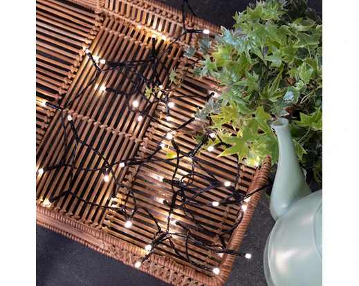 LED Durawise basic lights 8 function twinkle effect BO outdoor black/warm white L.350cm - Image 2