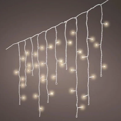LED icicle lights gb 8 function twinkle effect outdoor white/warm white L.2000cm - Image 2