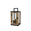 LED lantern pinewood steady BO indoor flame L.20cm x W.20cm x H.41cm - Image 2
