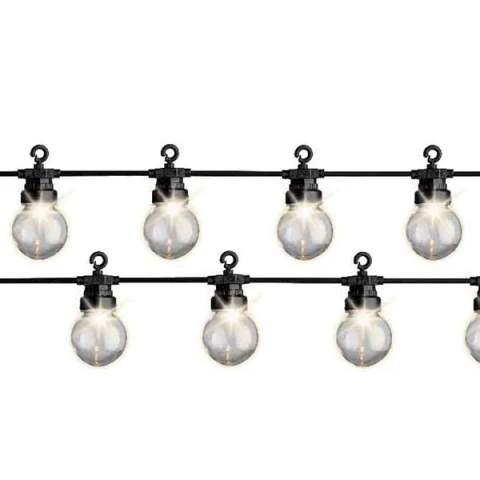 LED partylight gb 8 function twinkle effect outdoor black/warm white dia4.5cm x L.950cm - Image 3