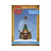 LED snowglobe plastic steady BO indoor gold/warm white D.12.5cm x H.19cm - Image 4