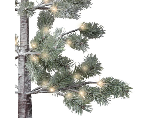 LED tree gb pvc snowy pine steady outdoor brown/warm white L.60cm x W.60cm x H.150cm - Image 4