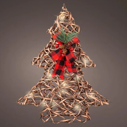 LED tree rattan steady BO indoor brown/warm white L.10cm x W.34cm x H.40cm