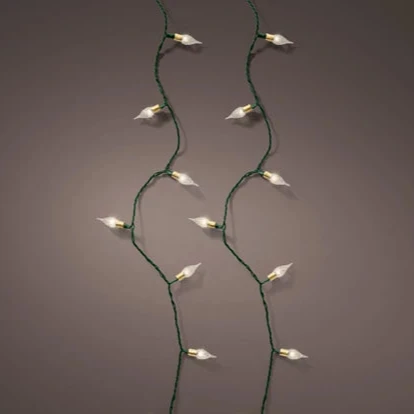 LED vintage lights gb 8 function twinkle effect indoor green/warm white L.1790cm - Image 2