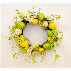 LEMON BLOSSOM EGG SMALL WREATH 30CM