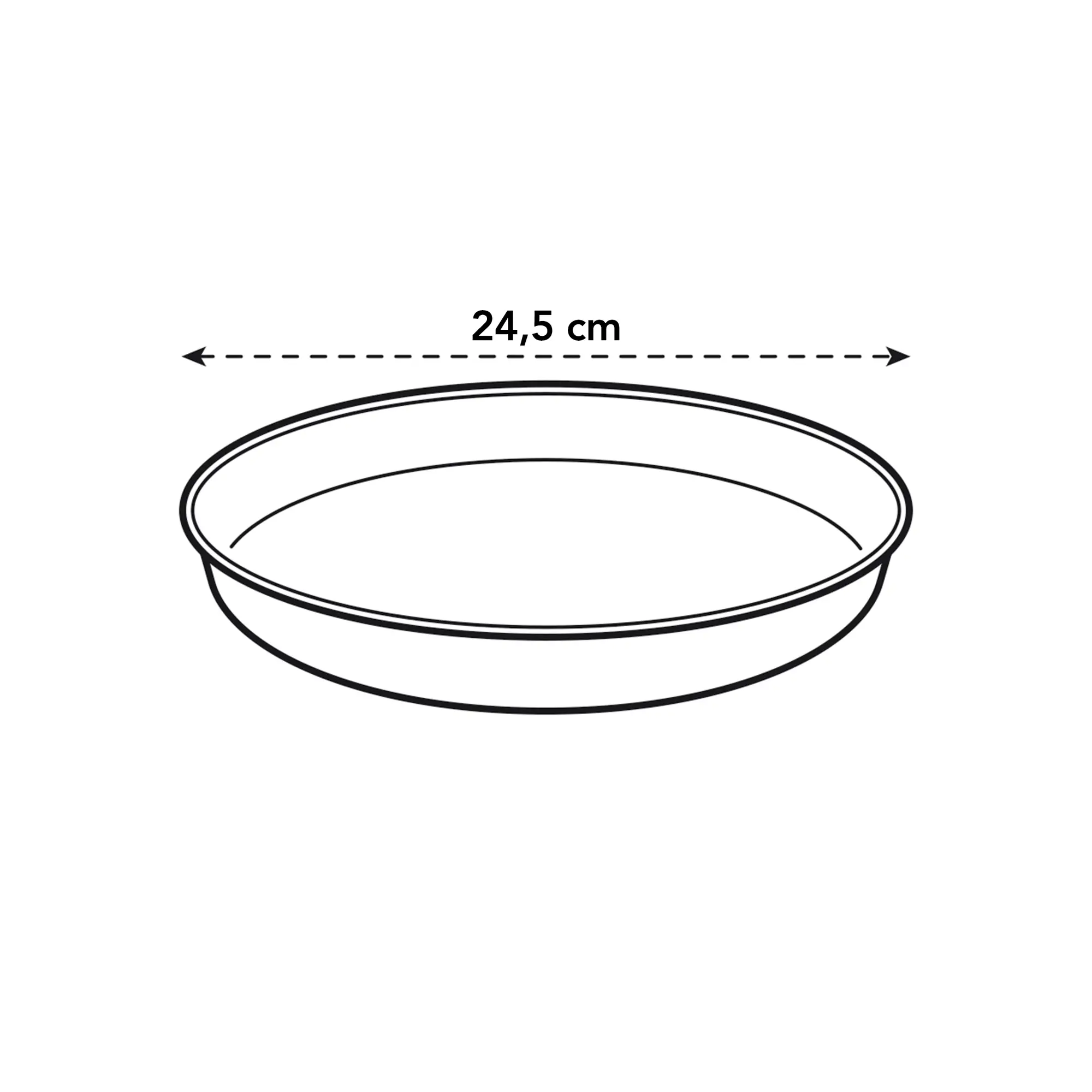 loft urban saucer round Warm Grey Ø24cm - Image 3