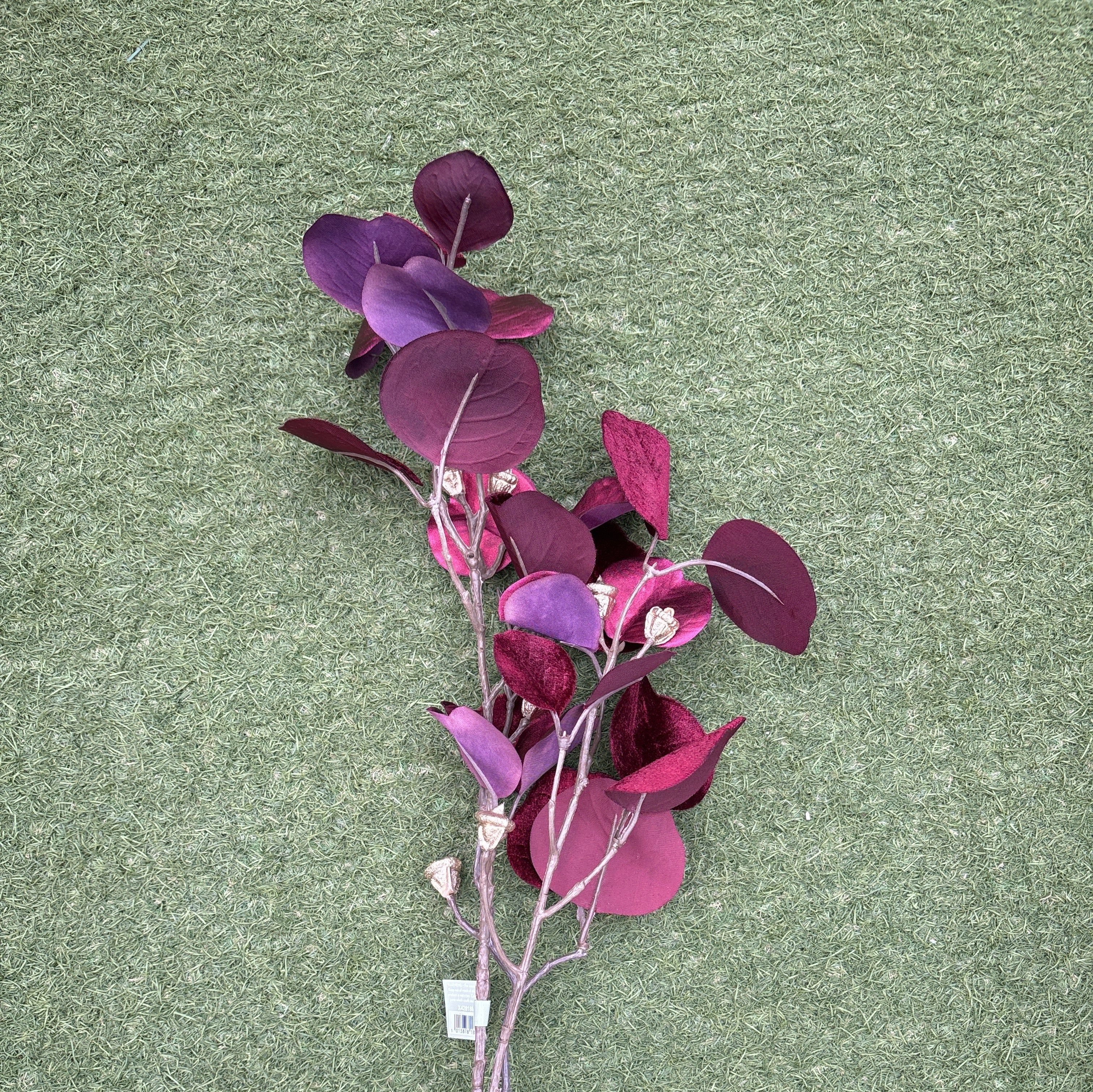 Luxe Eucalyptus Spray 81cm Burgundy