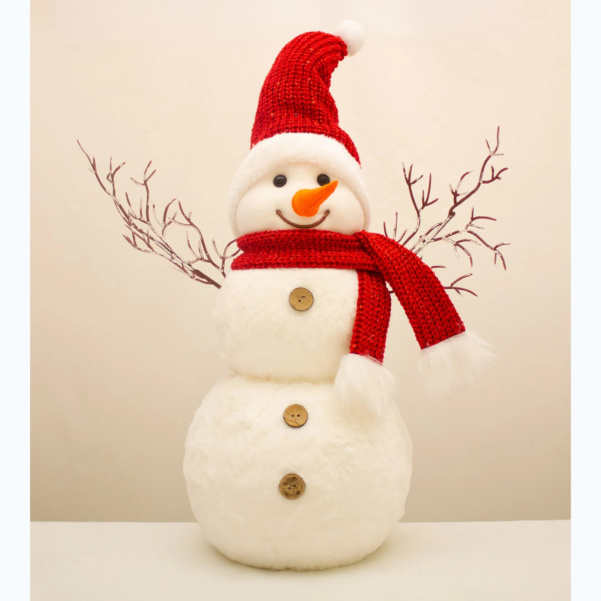 MERRY LARGE SNOWMAN 44x36x21 cm