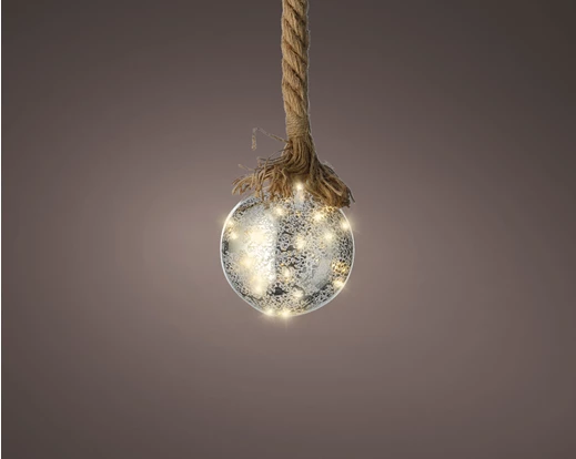 Micro LED ball steady BO indoor silver/classic warm dia14cm - Image 3