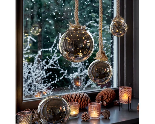 Micro LED ball steady BO indoor silver/classic warm dia14cm - Image 4