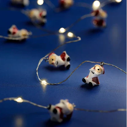 Micro LED deco string lights steady BO indoor 4ass silver/warm white L.190cm