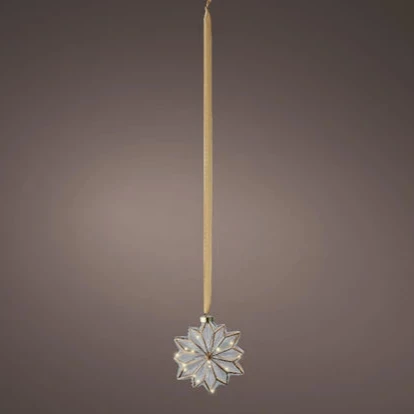 Micro LED flower steady BO indoor clear/warm white L.8cm x W.19cm x H.19cm
