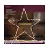 Micro LED frame light plastic star steady BO outdoor transparent/warm white L.1cm x W.60cm x H.58cm - Image 4