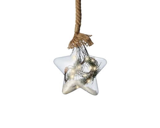 Micro LED star steady BO indoor transparent/warm white D.20cm - Image 3