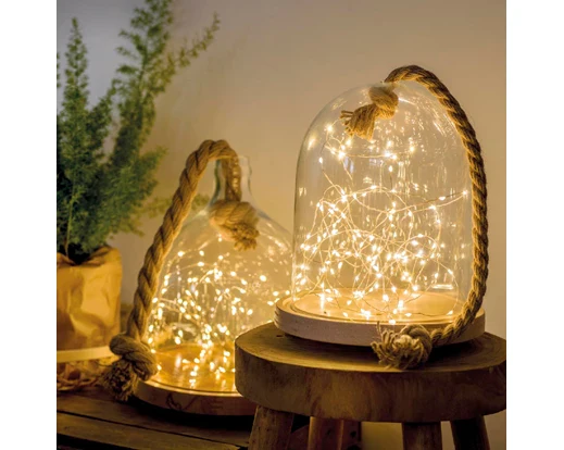 Micro  LED  stringlights 495cm - silver/warm white indoor - Image 3