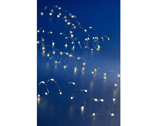 Micro  LED  stringlights 495cm - silver/warm white indoor - Image 4