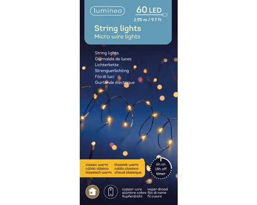 Micro LED stringlights L295cm copper/classic warm - Image 3