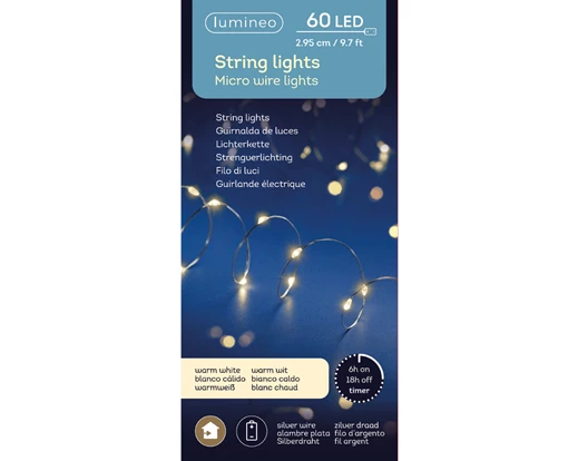 Micro  LED  stringlights  L295cm - warm white - Image 3