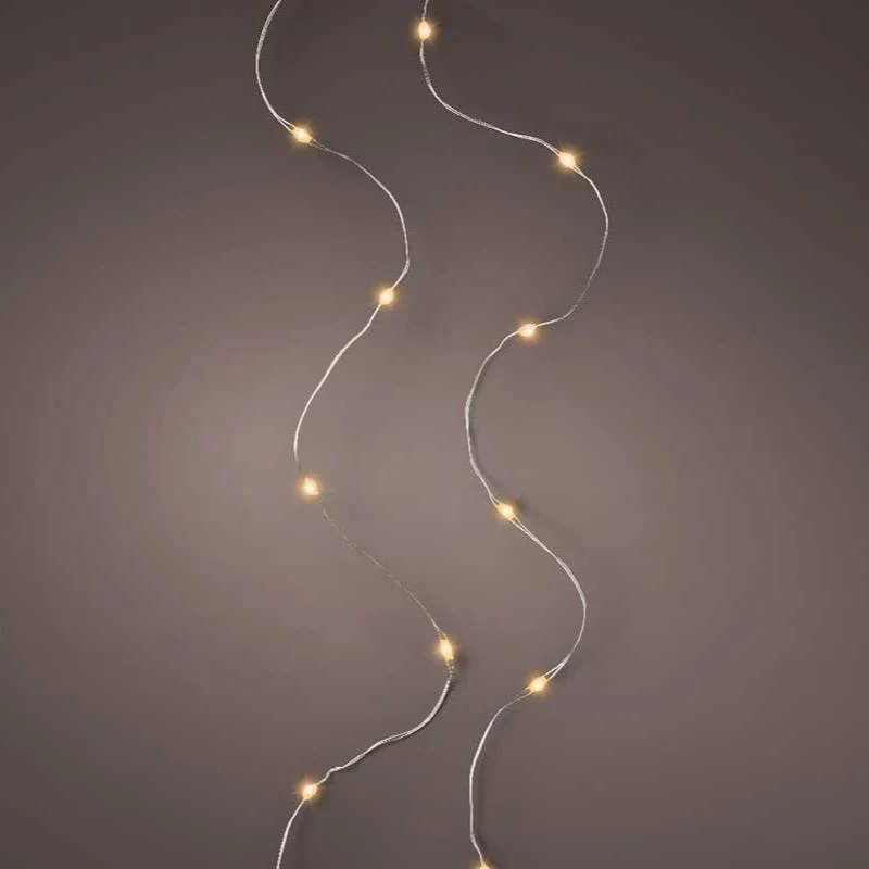 Micro LED stringlights steady BO indoor silver/classic warm L.495cm - Image 2