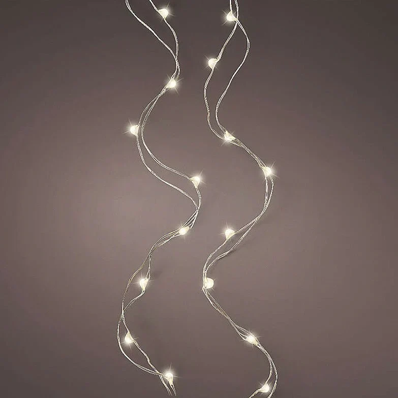 Micro LED stringlights steady BO indoor silver/warm white L.495cm - Image 2