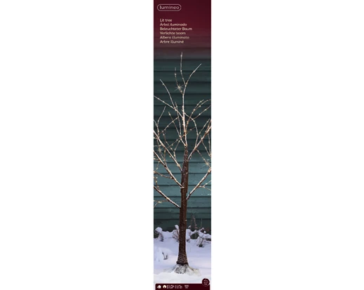 Micro LED tree gb pvc branch steady outdoor brown/warm white dia80cm x H.100cm - Image 2