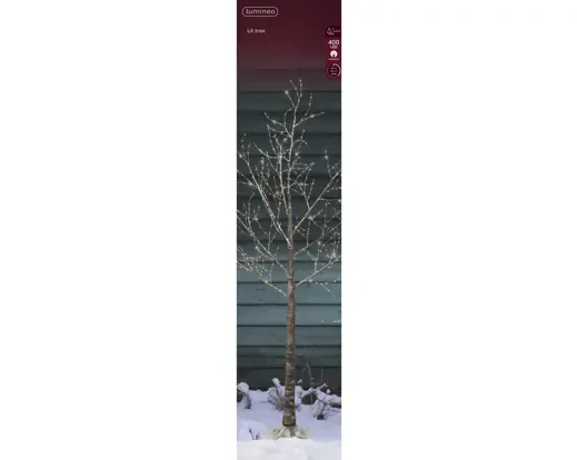 Micro LED tree gb pvc branch steady outdoor brown/warm white dia90cm x H.150cm - Image 2