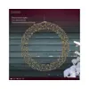 Micro LED wreath gb metal steady outdoor black/classic warm L.7.5cm x W.58cm x H.58cm - Image 2