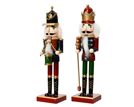 Nutcracker firwood red version with strass L.6cm x W.4.5cm x H.25cm
