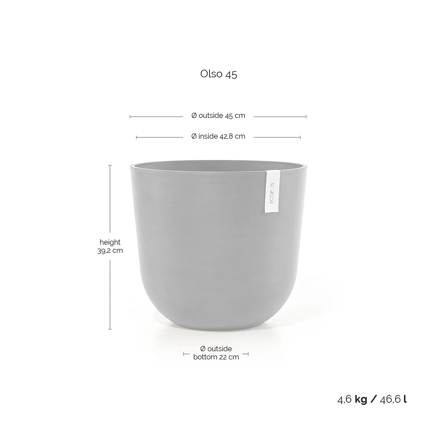 Oslo Dark Grey Ø45 - Image 3