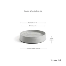 Oslo Grey Saucer Wheels 55