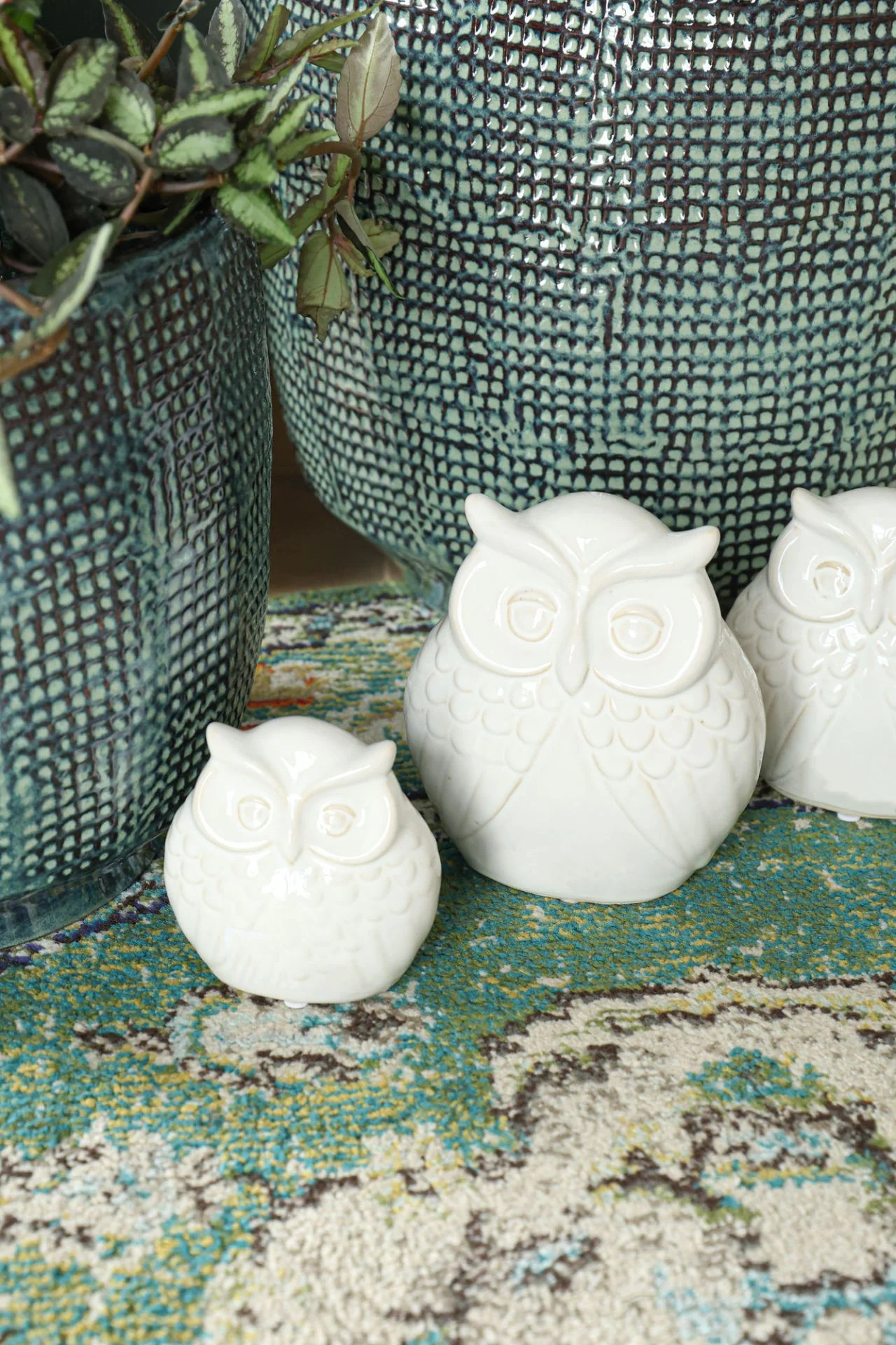 Owl White Dual Decoration L16 W11 H17.5 - Image 2