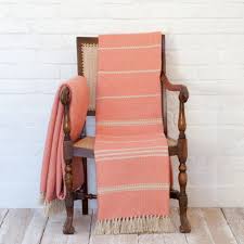 Oxford Stripe Blanket Coral - Image 2