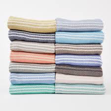 Oxford Stripe Blanket Navy - Image 3