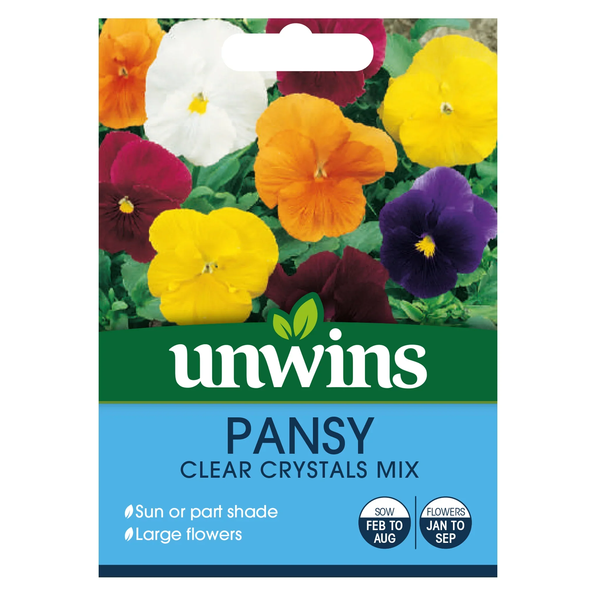 Pansy Clear Crystals Mix